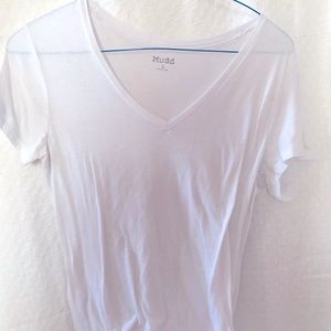 White V Neck T-shirt